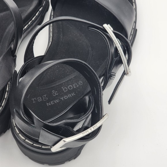Rag & Bone Shiloh Leather Multi-Strap Sandals - Picture 7 of 7
